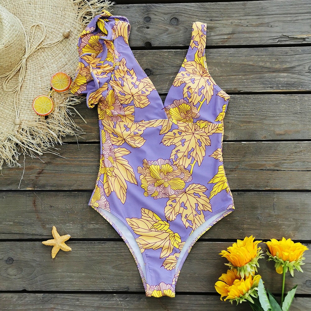 Push Up Floral Swimsuit | Women Swimwear | Bathing Suit for Women | One Piece Swimsuit | Women Beachwear | Women Bikini Set | Boho Swimwear