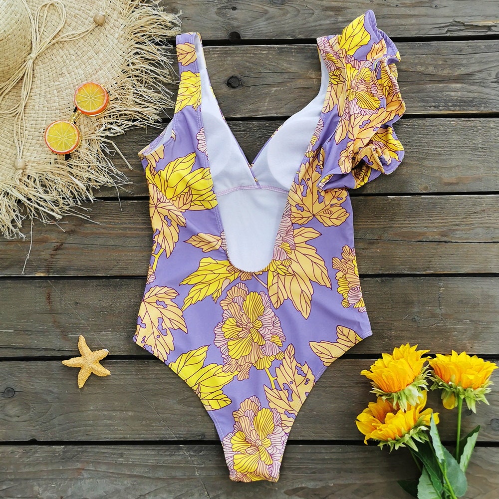 Push Up Floral Swimsuit | Women Swimwear | Bathing Suit for Women | One Piece Swimsuit | Women Beachwear | Women Bikini Set | Boho Swimwear