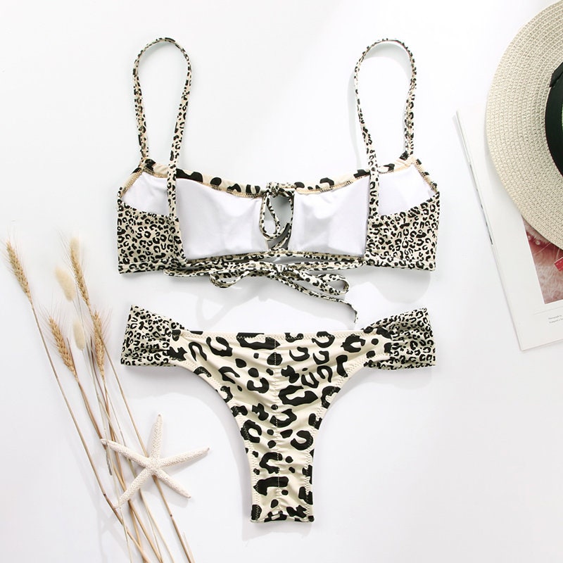 Leopard Bikini | Two Piece Swimming Beachwear | Low Waist Women's Swimsuit | Bikini Wwimsuits | Bathing Suits | Swimwear