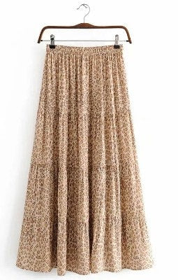 Leopard Maxi Skirt | Bohemian Maxi Skirt | Summer Skirt | Fall Skirt | Maxi Skirt | Boho Skirts for Women | Skirts for Women