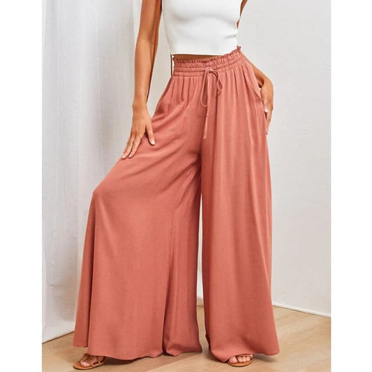 Boho Pants | Wide Leg Women Pants | High Waist Trousers | Summer Bohemian Pants | Hippie Pants for Women | Vintage Pants | Beach Pants