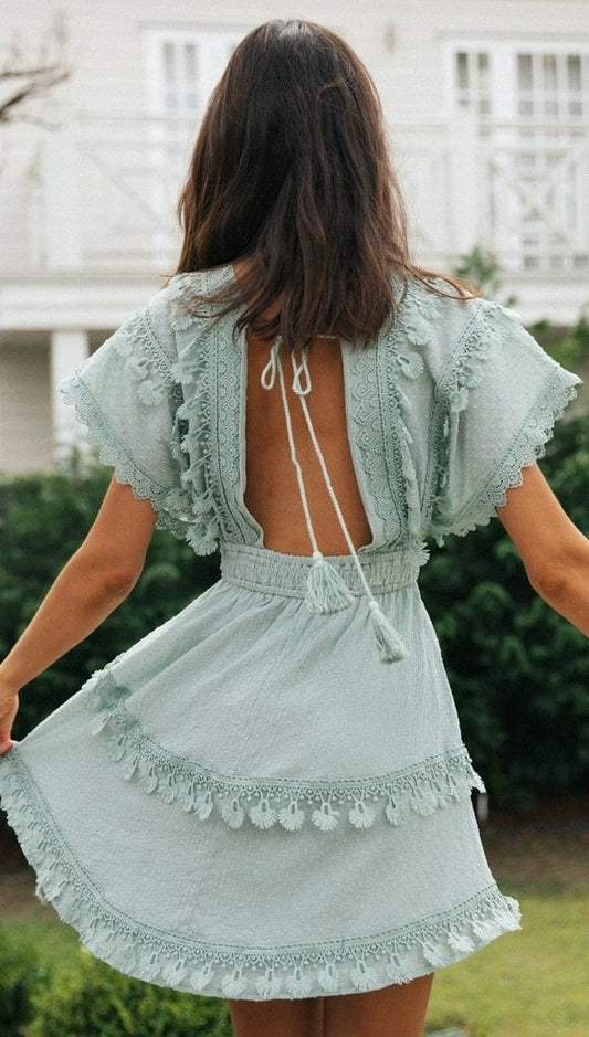 Bohemian Mini Dress | Cocktail Party Dresses | Boho Dresses for Women