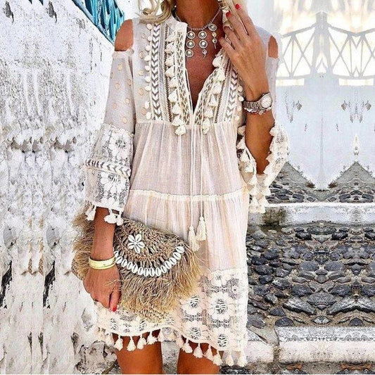 Plus Size Dress | Woman Summer Dress | Cocktail Party Dresses | Beach Dress | Boho Dresses for Women | Cotton Lace Dress | Vintage Dress