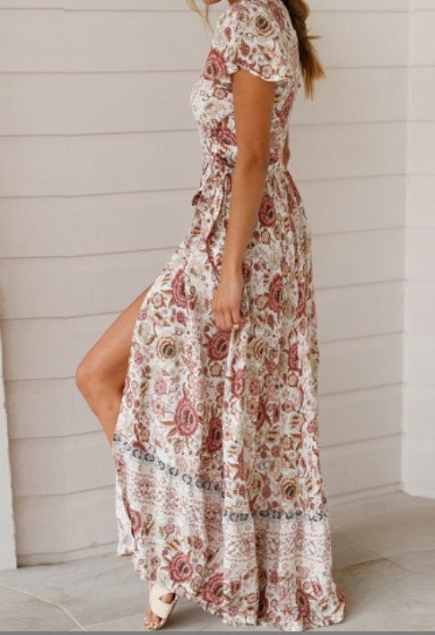 Floral Maxi Dress | Summer Dress | Bohemian Maxi Dress | Cocktail Party Dresses | Maxi Dress | Boho Dresses for Women