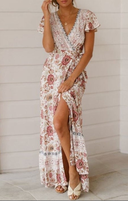 Floral Maxi Dress | Summer Dress | Bohemian Maxi Dress | Cocktail Party Dresses | Maxi Dress | Boho Dresses for Women